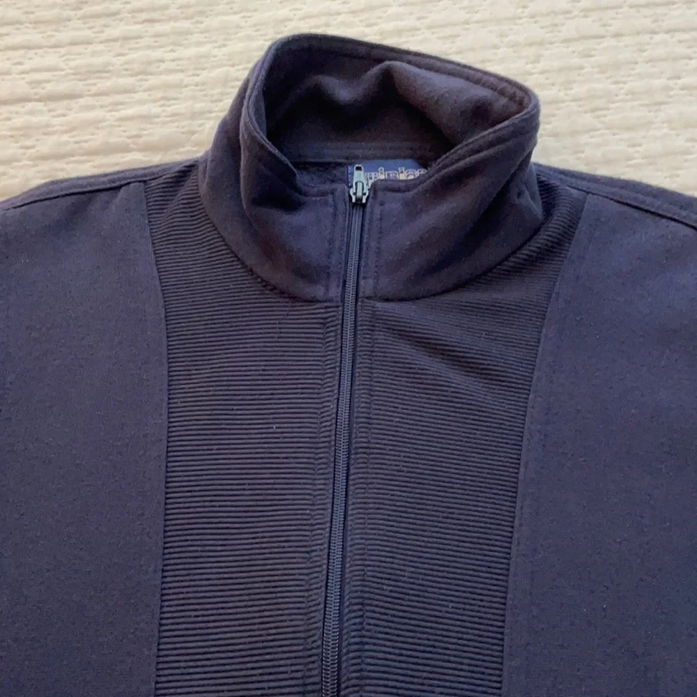 Triples Womens Full Zip Jacket Navy Blue Medium - Picture 1 of 10